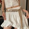 Ethnic Style Bohemian Style Waistband Thin Silver Leaves Waist Chain  Spicy Girls