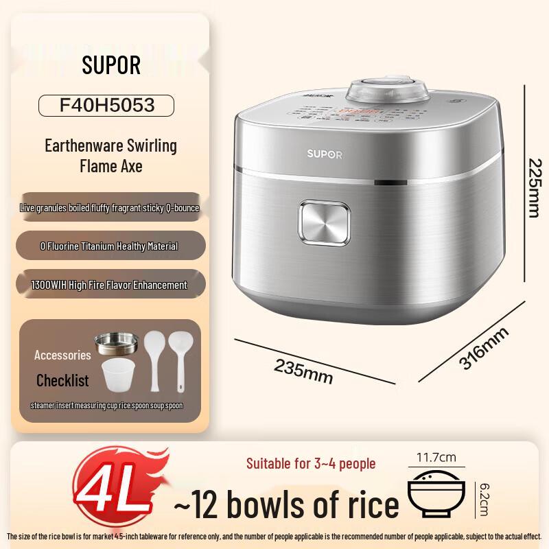 SUPOR IH Smart Rice Cooker 4L