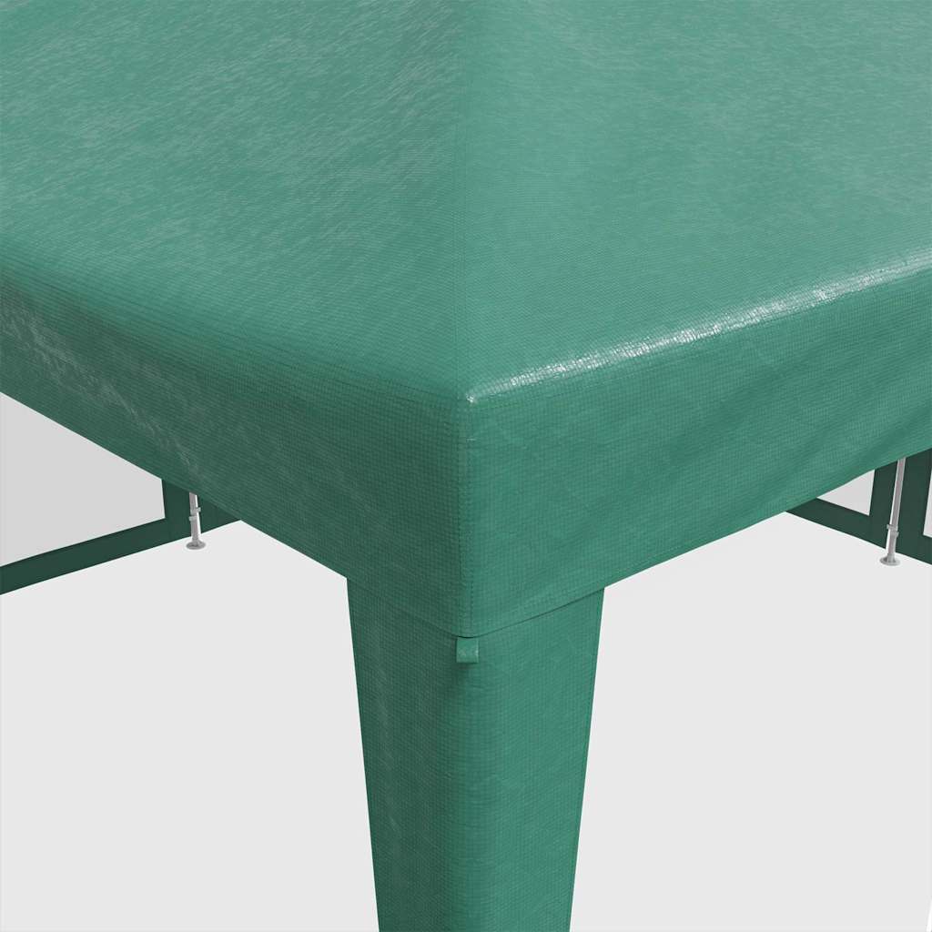 4x4 m Green Party Tent with 8 Mesh Side Panels