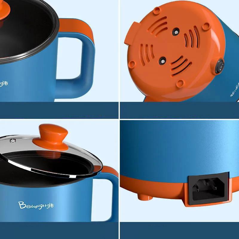 Электрическая сковорода, студенческая кастрюля, общежитие, многофункциональный электрический вок, одна сковорода с антипригарным покрытием, маленькая электрическая кастрюля