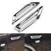2pcs Plastic Chrome Car SUV Air Flow Fender Side Vent Decor Stickers Accessory ADM