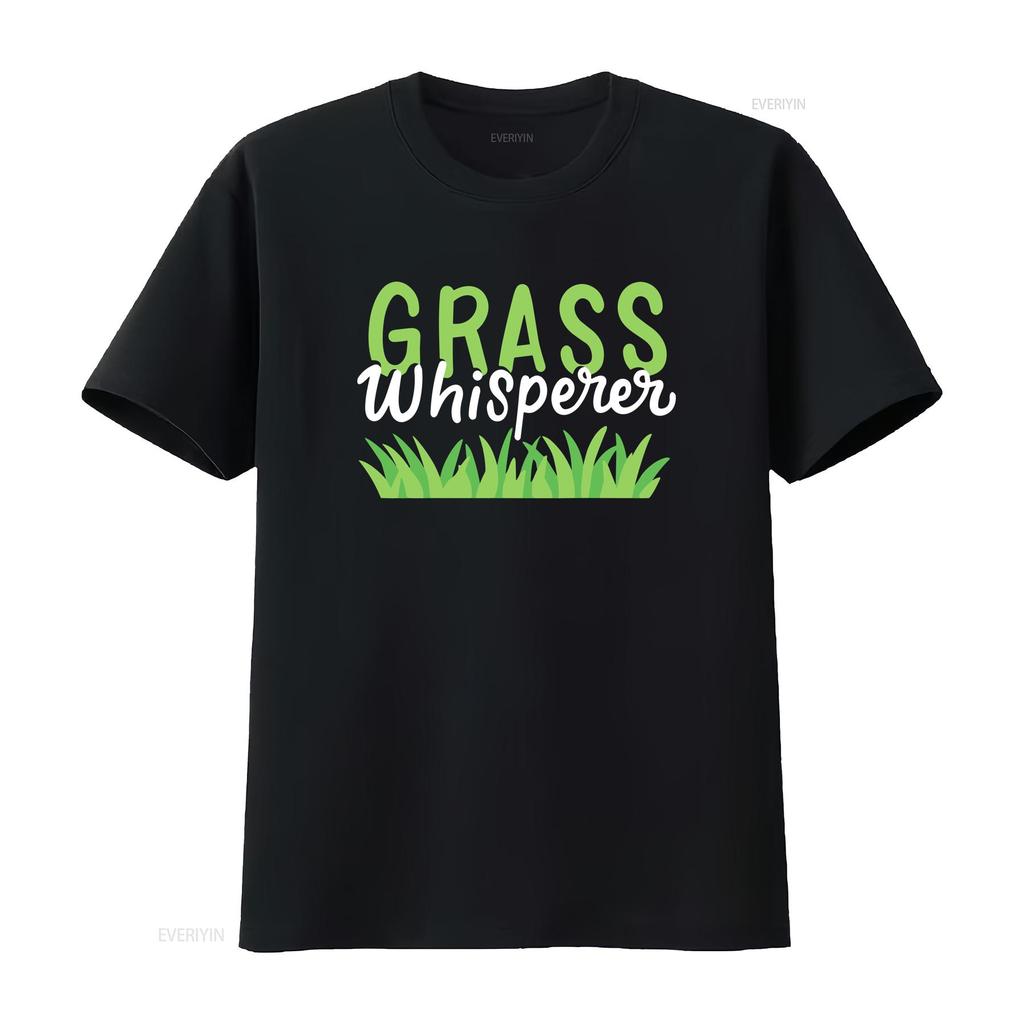 Lawn Mowing T Shirt Care Mower Grass Whisperer  vintage Washed Slightly Versatile fashion designer clothes Stretched Soft