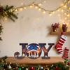 Wooden JOY Nativity Scene Decoration - Festive Holiday Decor with Manger, Mary, Joseph, Star of Bethlehem, Ideal Gift for Home, Office, Parties