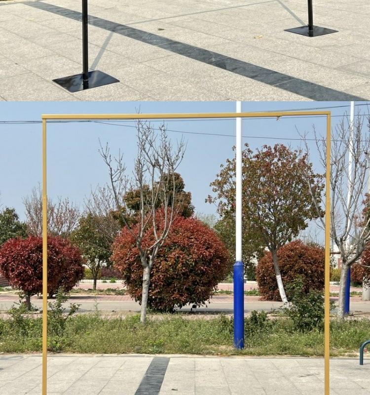 Golden Telescopic Wedding Arch Frame and Decor