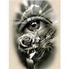 5D Diy Diamond Painting Flower Eyes Mosaic Embroidery Cross Stitch Rhinestones Decor Home Gift