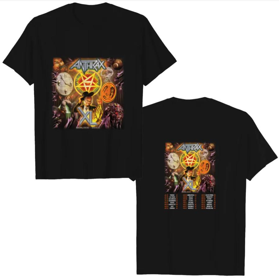 Anthrax 2022 Summer Tour Shirt – World Tour Heavyweight Music Tee for Men