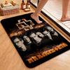 Rammstein Fiery Industrial Metal Band Theme Rug Soundproof Shockabsorbing Carpet For Bathroom Kitchen Home Party Decor Valentine'S Day Gift