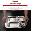 Chulu Disposable Six-Compartment Plastic Canteen Plate