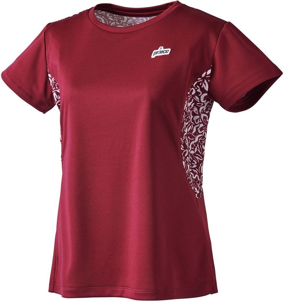 Short Sleeve Shirt Game Shirt Wine L [Prince] Women's 143