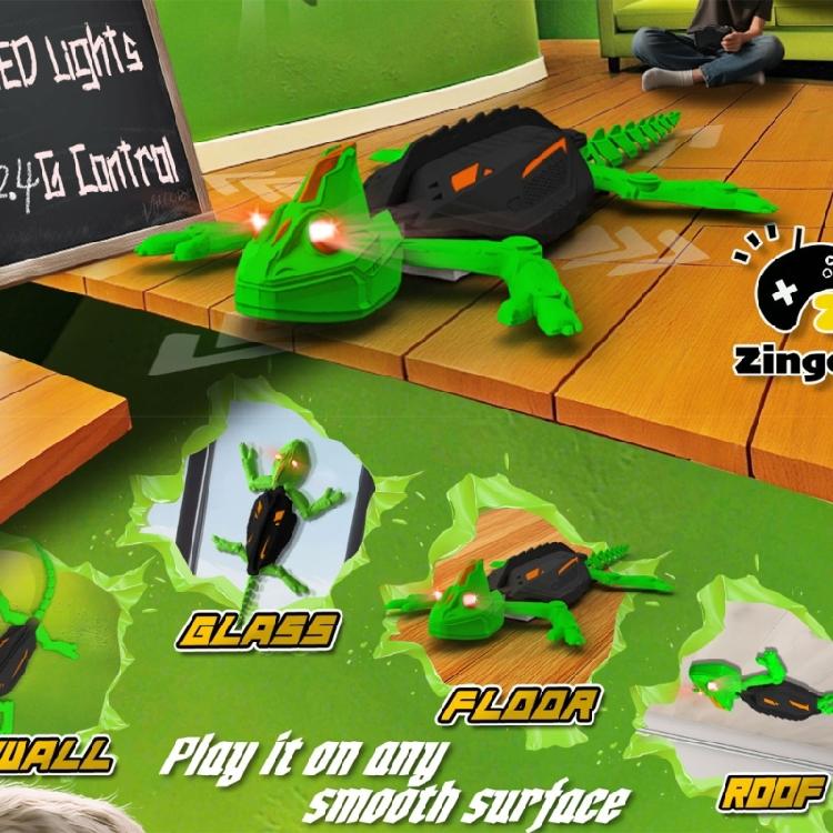 Настенные Гекконы Робот-Таракан на Радиоуправлении Перезаряжаемый Игрушка для Детей Лазает по Стенам для Розыгрыша