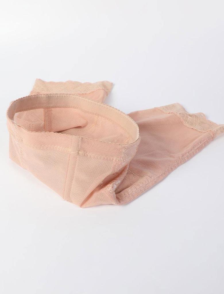 Men's High-Waisted Breathable Mesh Shaping Shorts with Six Hook Closure