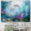 Рыба мечты подводный пейзаж гобелен настенный богемный абстрактный кавайный простой хиппи спальня гостиная домашний декор