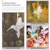 3 Pcs Hummingbirds Shape Decoration Crystal Hanging Ornament Pendant Acrylic Decorations Crafts Ceiling