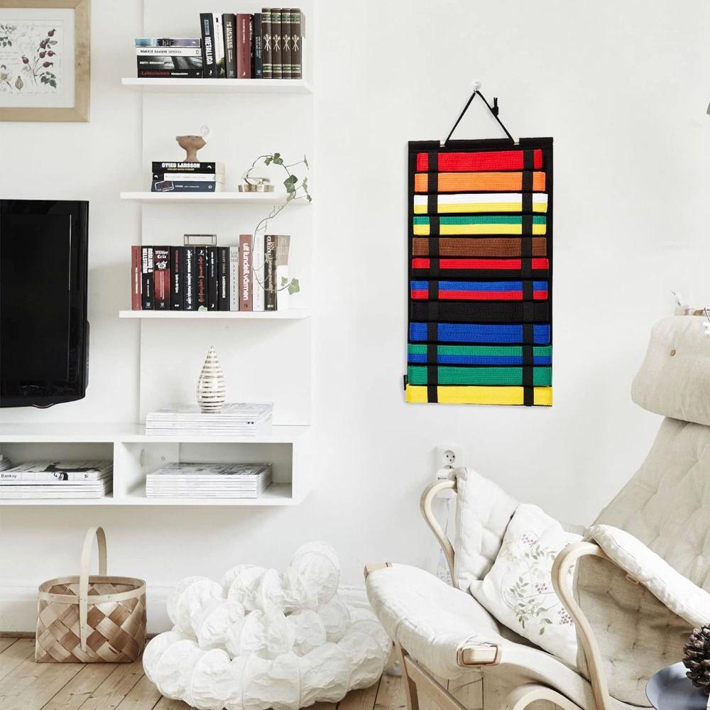 Belt Storage Karate Belt Display Durable Rack Taekwondo Belt Holder  Judo Mma