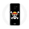 Case for Samsung Galaxy A8 Plus One Piece Manga Skull Black Background