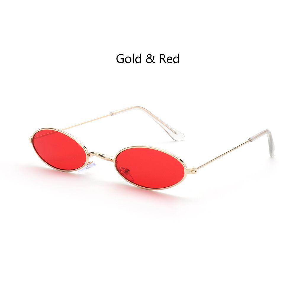 Fashion Design Small Frame Men and Women Sun Glasses Vintage Shades Eyeglasses Oval Sunglasses
