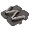 Takeharu Paulownia Wood Made In Size LL Men's Two-Toothed Geta, Japan, Shijira/Blue,