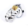 New Design Stainless Steel Male Chastity Cage with Penis Lock Fully Restraint for Sex Toys