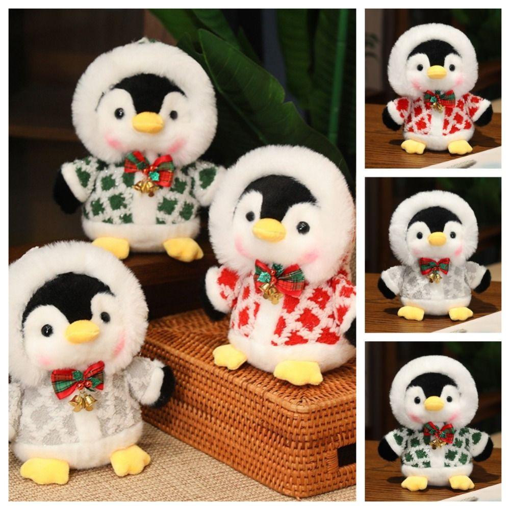 Fluffy Christmas Penguin Plush Toy PP Cotton Penguin Plush Doll  Decorate Present