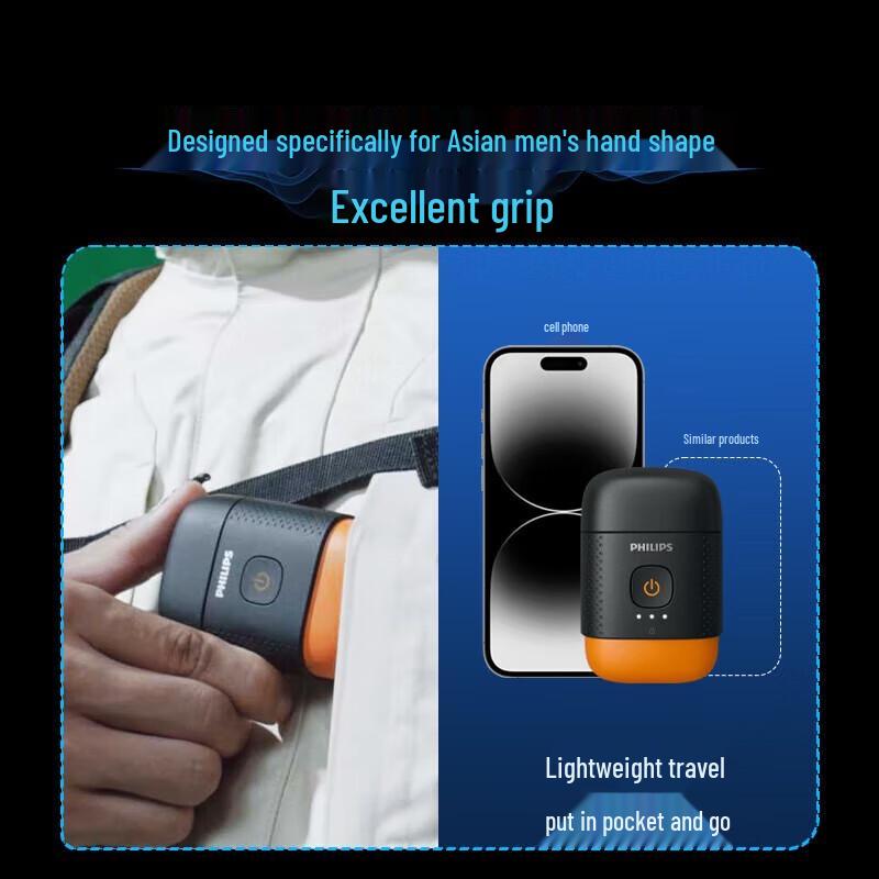 Philips Portable Electric Rotary Shaver YQ660/02 CN plug (adapter included)