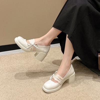 Японские туфли-лодочки на высоком каблуке из лакированной кожи, туфли Мэри Джейн, женские балетки, туфли на ремешке с пряжкой на щиколотке, женские туфли в стиле панк, униформа, одинарные туфли Лолита