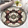 Круглый ковер для гостиной, скандинавский, прикроватный коврик для спальни, грязеотталкивающий, напольный коврик в этническом стиле