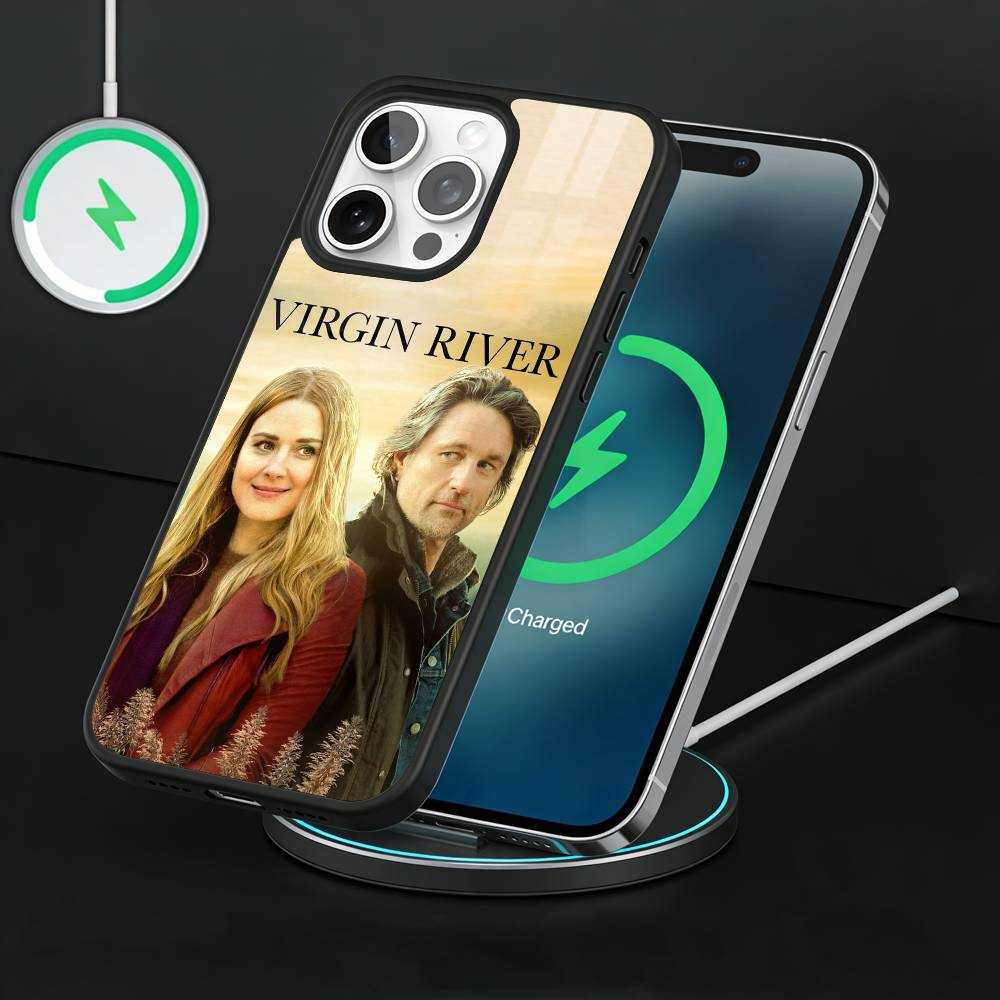 V-Virgin R-River Phone Case For iPhone17,16,15,14,13 Plus,Pro Max Magnetic For Magsafe Wireless Charging