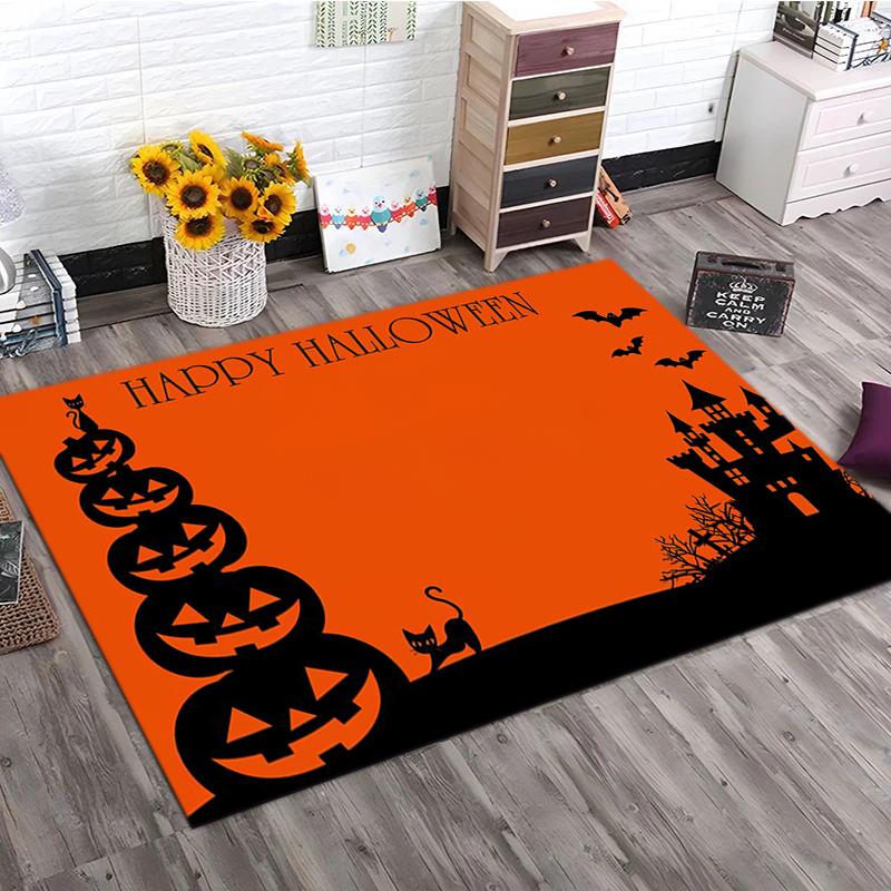 1PC Halloween theme Rug - home decoration Carpet For Living Room Bedroom Flooring Computer Chair Area Rug