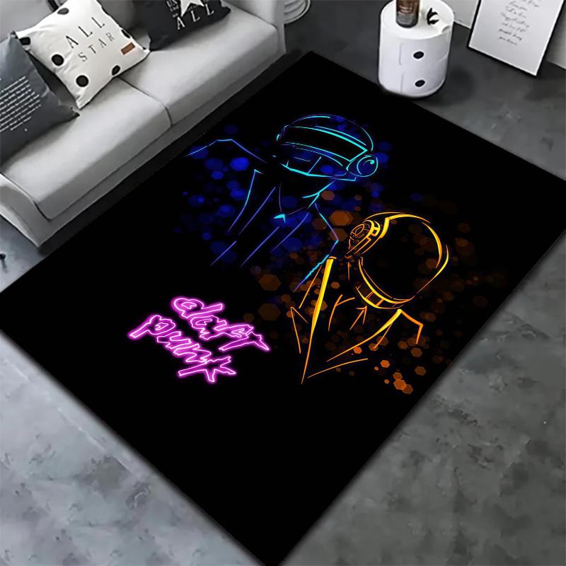 Daft Punk Carpet Rug for Living Room Bedroom Home Sofa Decoration,Kids play Nonslip Floor Mat