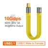 HdoorLink Короткий кабель для быстрой зарядки 5A, кабель PD 60 Вт/100 Вт, USB C — Type C, кабель для передачи данных, 40 Гбит/с, кабель Thunderbolt 3 для ноутбука, мобильного телефона