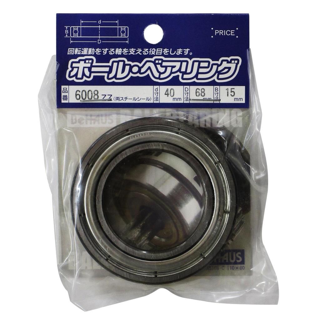 Шарикоподшипник Niigata Seiki BeHAUS Сделано в Японии 6008ZZ
