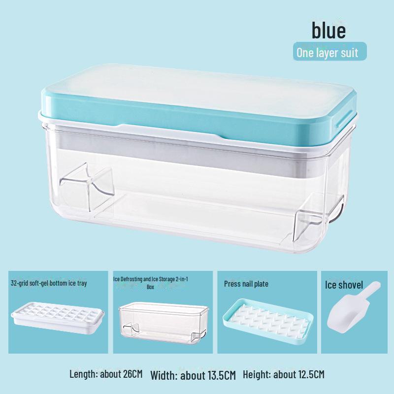 Лоток для льда Soft-Press: Легко извлекаемый, пищевой материал, большая емкость для хранения льда