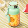 Multifunctional Portable Juicer Cup with Digital Display Large-Capacity USB Rechargeable Cordless Smoothie Blender