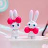 Fashion Eye-catching Decorative Non-fading Adorable Bunny Rabbit Sculpture Ornament Office Supply Statue
