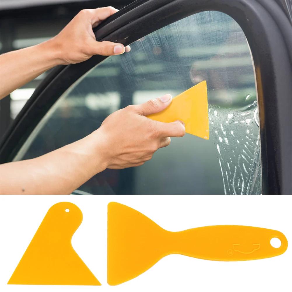 1-2Pcs Universal Car Film Wrap Scraper Phone Film Sticker Installation Tools Auto Window Snow Shovel Wiper Squeegee Clean Tool