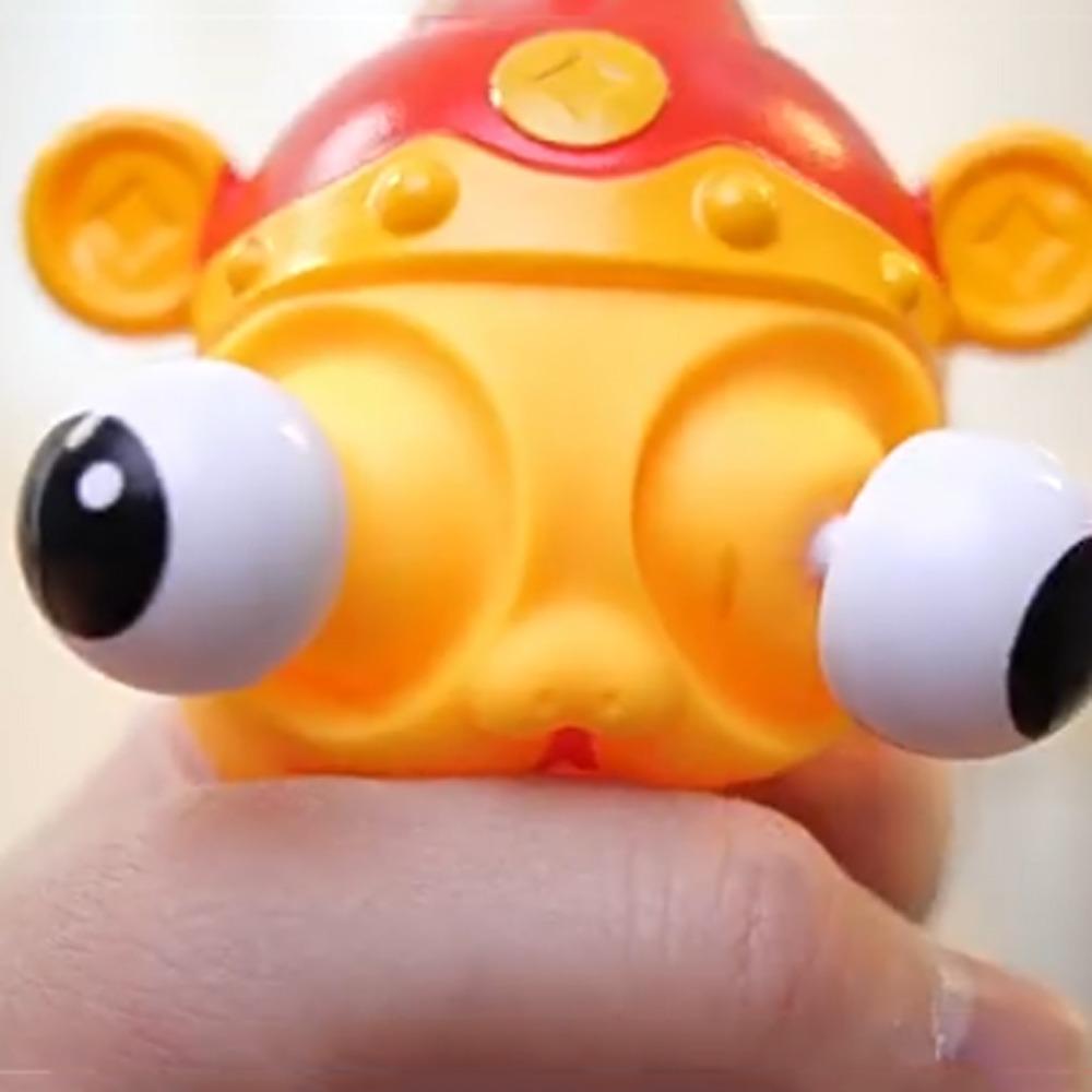 Novelty Doll Big Eyeball Pinch Keychain Simulation Snake Squeeze Ball Toys Keyring Baby Game