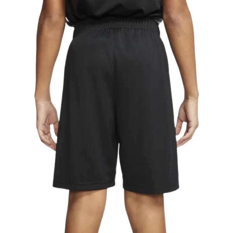 Nike Детские шорты прямого кроя с цветными вставками и логотипом, черные, CJ9272-010