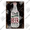 Decor Beer Vintage Tin Signs Plaque Metal Plates Retro Poster Wall Art Stickers for Bar Pub Club Man Cave Room Decoration