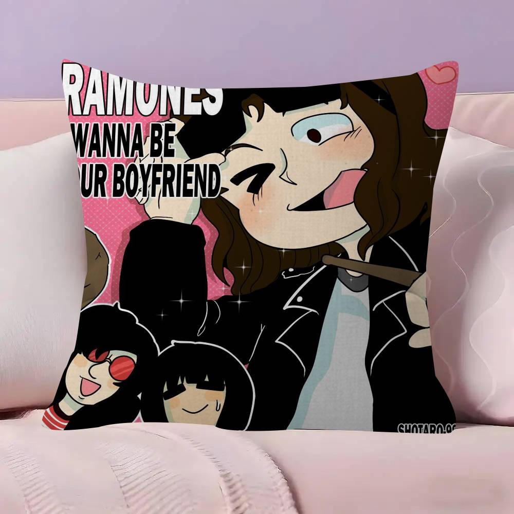 Band Punk RRamones anime Cushion Cover Decorative Pillow Sofa Home Decor case pillow cases