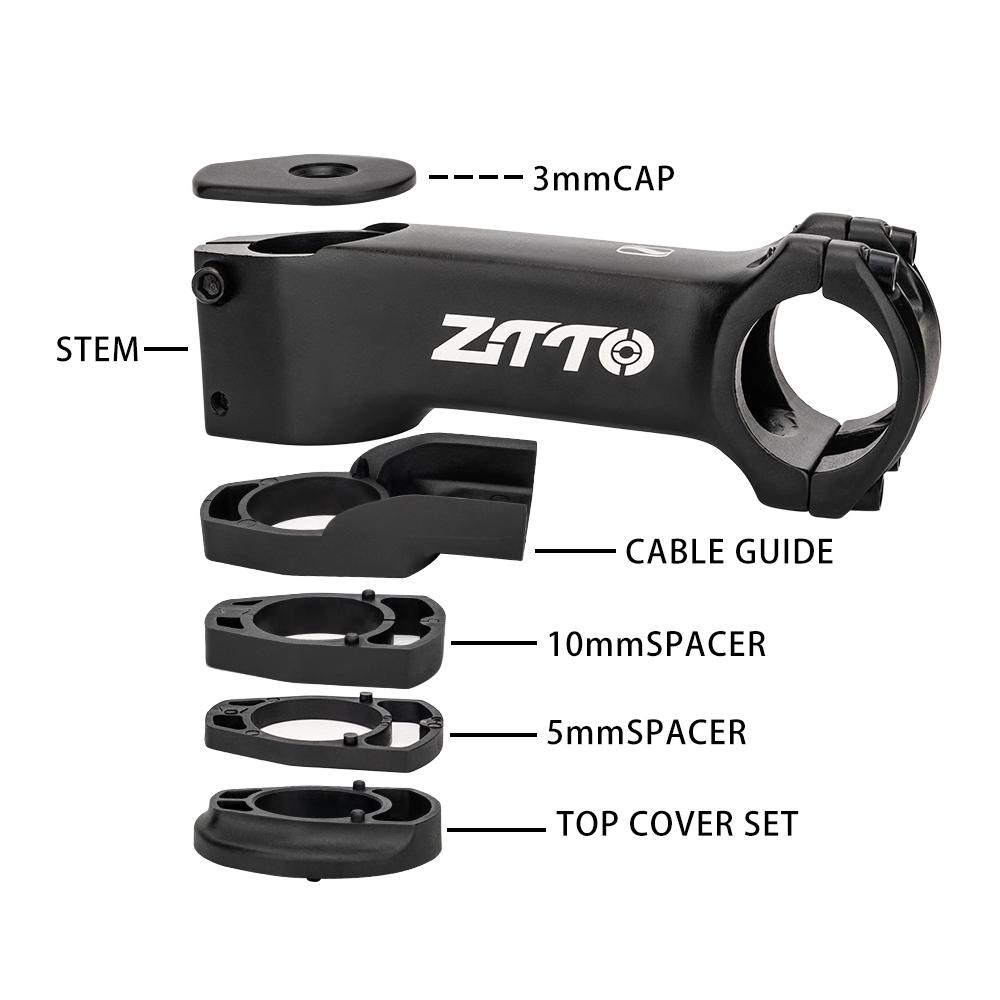 ZTTO 80/90/100/110/120/130MM Велосипедный вынос руля с внутренней прокладкой кабелей со спейсером 28,6 мм-31,8 мм Руль Велосипедный вынос руля с внутренней прокладкой проводов