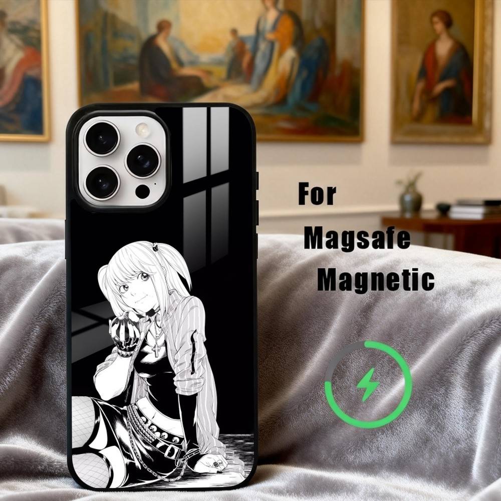 Чехол для телефона M-Misa D-Death-H N-Note-E для iPhone 17,16,15,14,13,12,Plus,Pro,Max для магнитной беспроводной зарядки Magsafe