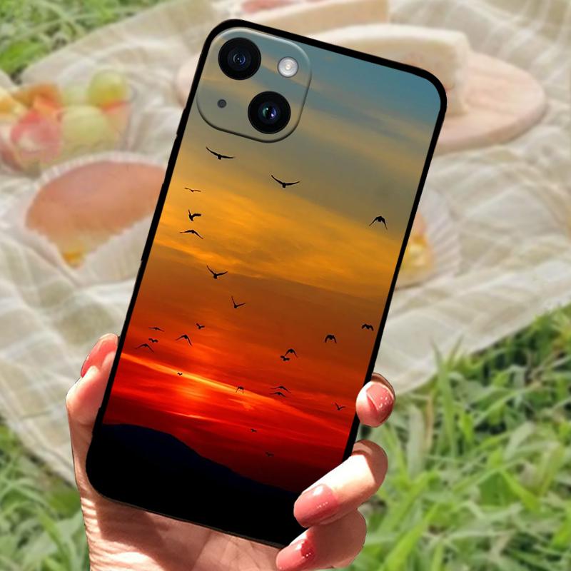Милый чехол для телефона с животными для iPhone 15 Plus, мягкий силикон TPU, ударопрочная задняя крышка для iPhone 15 Pro Max 15Pro, защитные чехлы