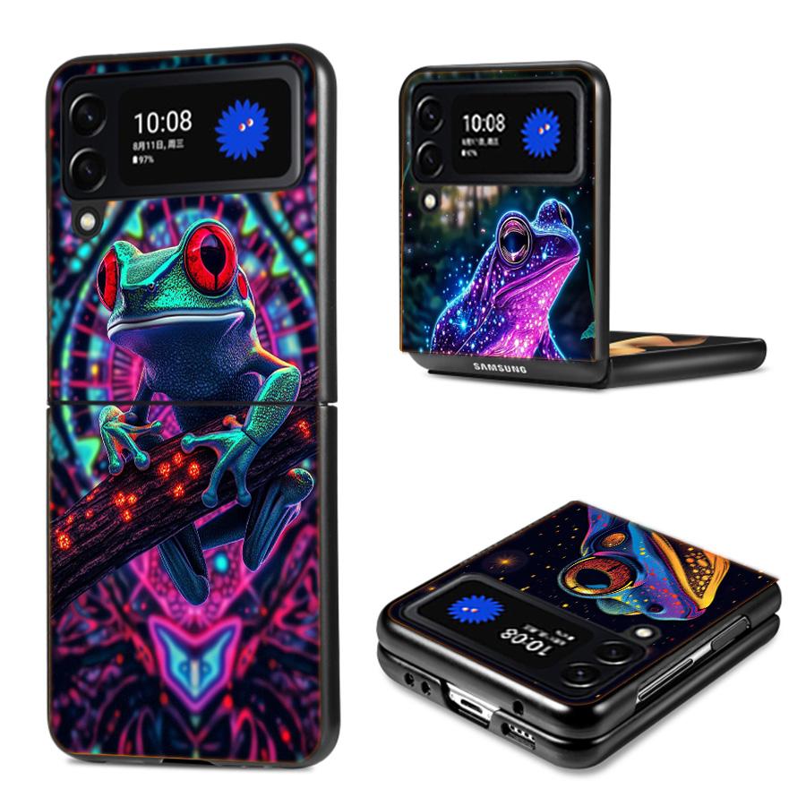Why Are Frogs Important Phone Case For Samsung Z Flip 7 6 5G Galaxy Z Flip4 Z Flip5 Z Flip3 Coque Black Hard PC Shell Protective