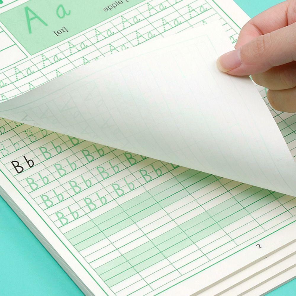 Почерк, английская каллиграфическая бумага, образовательные алфавиты, тетрадь, канцелярские принадлежности