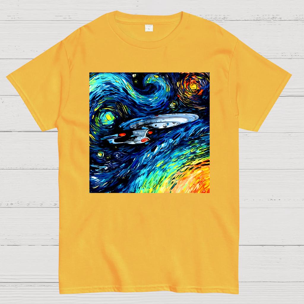 Van Gogh Never Boldly Went Cotton Summer Casual Cool Loose T-Shirt