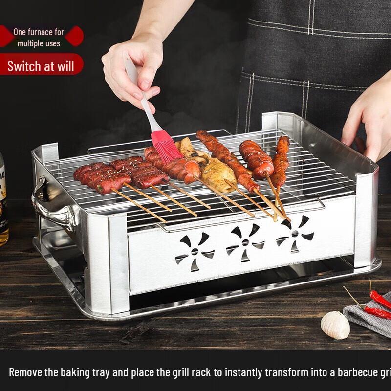 Shimao Pull-Out Charcoal BBQ Grill