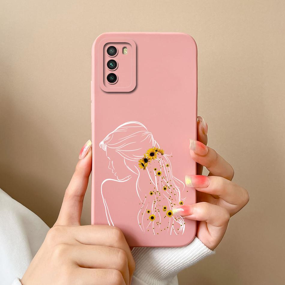 For Poco M3 Pro Case Cartoon Soft Liquid Silicone Full Coverage Anti Drop Phone Shell For Xiaomi Poco M 3 Pro M3Pro Bumper Funda