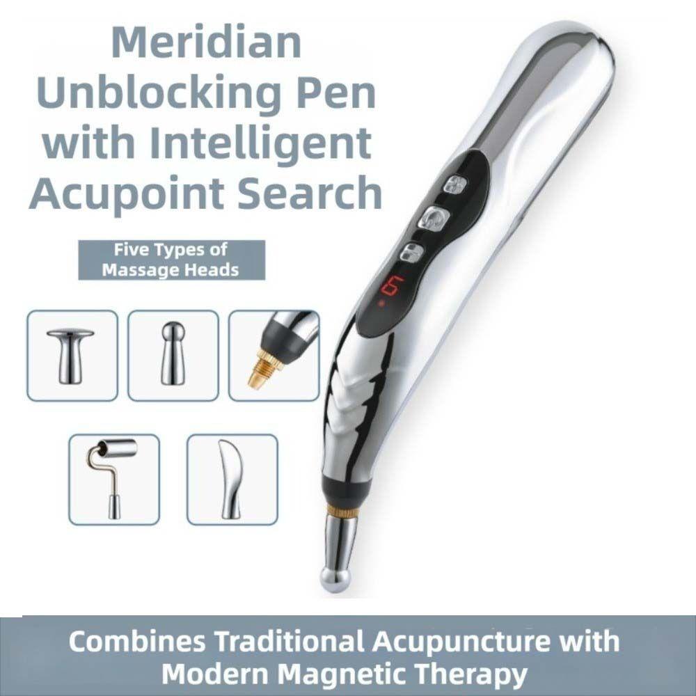 Acupuncture Electronic Acupuncture Pen 5 Heads Electric Massage Pen Acupuncture Point Pen Arm