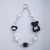 PICOCICI Cute Bear Heart Decor Beaded Bracelet Phone Hand Chain Anti-drop Lanyard
