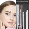 1.5g Useful Eyebrow Liner Non-fading Easy To Color Four Pronged Easy Fill Draw Eyebrow Liner for Girl